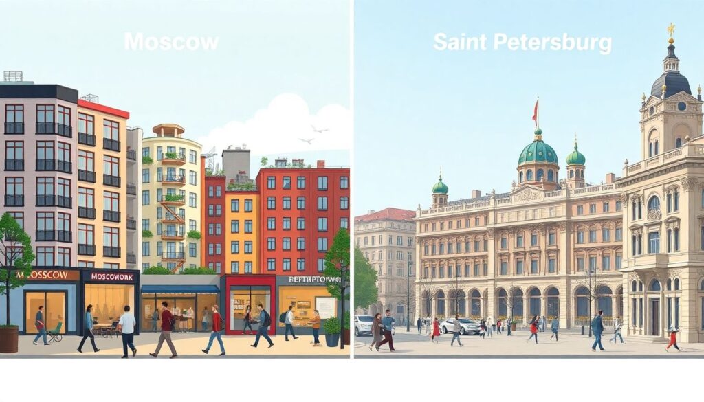 Новостройки Москвы vs Санкт‑Петербурга: сравнение цен, локаций и перспектив роста - иллюстрация